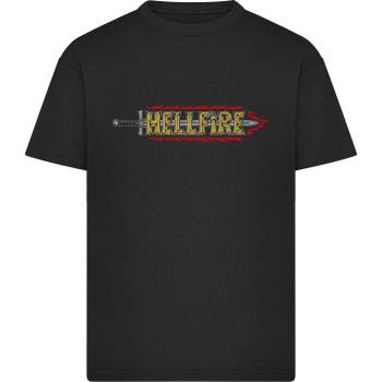 MERCHCODE Тениска Stranger Things Hawkins High Club Loose Tee black XXLUB-MC1469-00007 - Черен, размер L