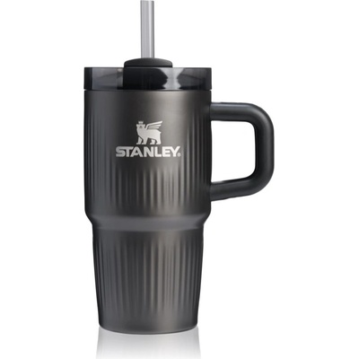 STANLEY Quencher H2. O Fluted Tumbler неръждаема термочаша със сламка малък Black PVD 590ml