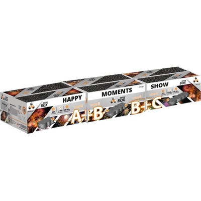 HAPPY MOMENTS SHOW A+B+C složený ohňostroj 521 výstřelů