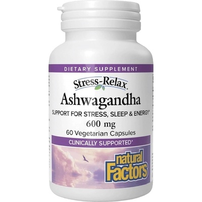 Natural Factors KSM-66 Ashwagandha® 600 mg Stress-Relax, 60 Capsules