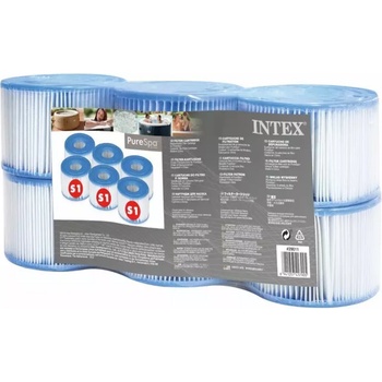 Intex Филтърна касета за хидромасажни вани тип s1, 6 броя - 1 опк (29011)