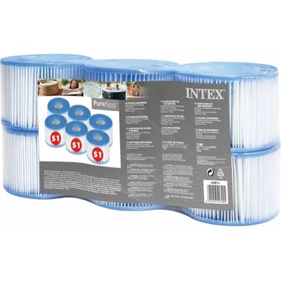 Intex Филтърна касета за хидромасажни вани тип s1, 6 броя - 1 опк (29011)
