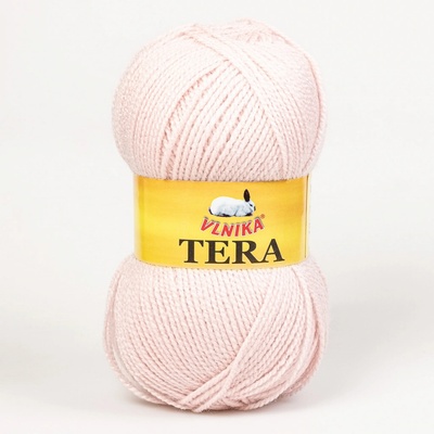 Pletací příze Vlnika TERA 093 růžová, klasická, 100g/310m
