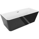 Mexen Volta 150x75 cm black/white/gun metal (51131507575-95)