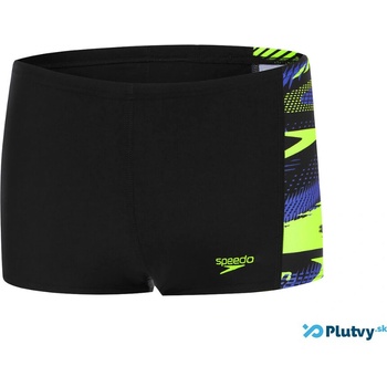 Speedo HyperBoom Splice AquaShort čierno-žltá