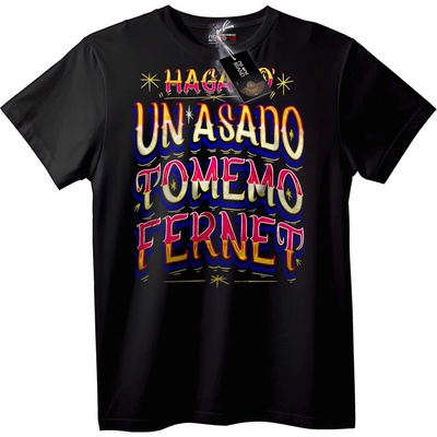 NOONEBRAND Тениска Барбекю и Ферне - 5XL, Black