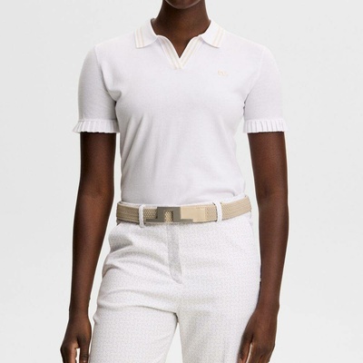 Dámska polokošeľa J.Lindeberg Ladies Mira Knitted Top White