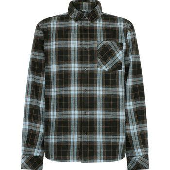 KnowledgeCotton Apparel Мъжка риза с копчета KnowledgeCotton Apparel Regular Fit Checkered Shirt - Green Check - размер 3XL (033-2928-0216)