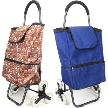 Image 1 of Количка за пазаруване с три колела и голяма чанта