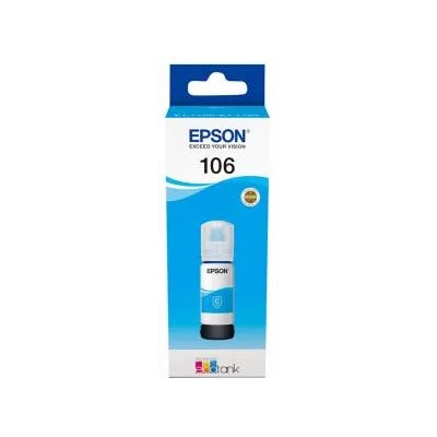 Epson Бутилка с мастило EPSON 106 EcoTank Photo, за L7160 и L7180, Cyan, C13T00R240