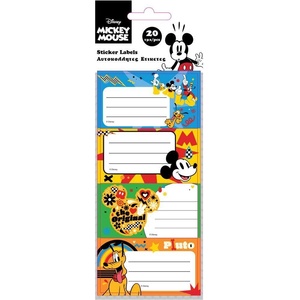 Diakakis Етикети за тетрадка, Mickey, оп. 20 (30090-А-MICKEY2)