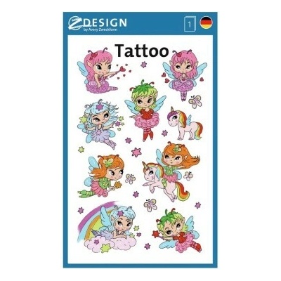 Avery Z-Design dětské tatoo víly