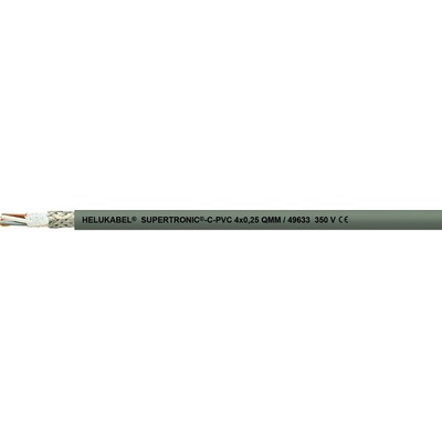 Helu 49643-1000 pro energetické řetězy S-TRONIC®-C-PVC 3 x 0.34 mm² šedá 1000 m