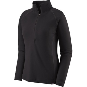 Patagonia Дамско синтетично термобельо Patagonia Women's Cap Midweight Zip Neck Synthetic base layer - Black (114-1593-0213)