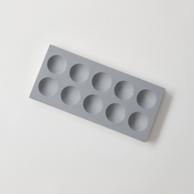 ODLITO Domino betonové plato šedá 25,5 cm – Zboží Dáma