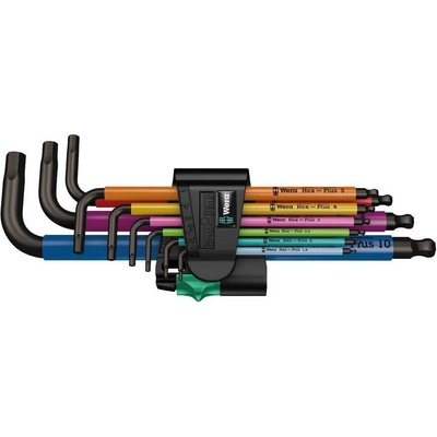 Wera imbus 950/9 Hex-Plus Multicolour sada 9 dílů 1,5-10mm 073593