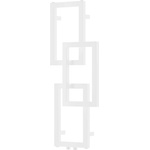Mexen Grid декоративен радиатор за баня 870 x 360 mm, 209 W, бял - W215-0870-360-00-20 (W215-0870-360-00-20)