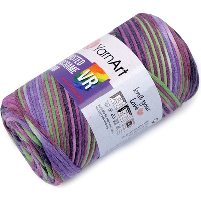 Pletací příze Twisted Macrame 250 g rozčesávací, střední, 10 (926) fialová