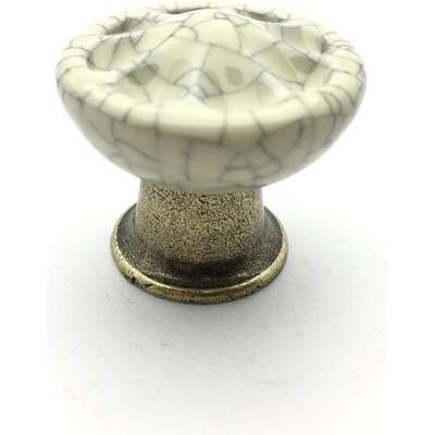 Tulip COUNTRY bronz jasný/ porcelán popraskaný 33 mm