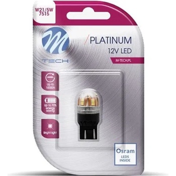 m-tech LED W21/5W T20 15x2835SMD CANBUS White крушка к-т (LB829W-01B)