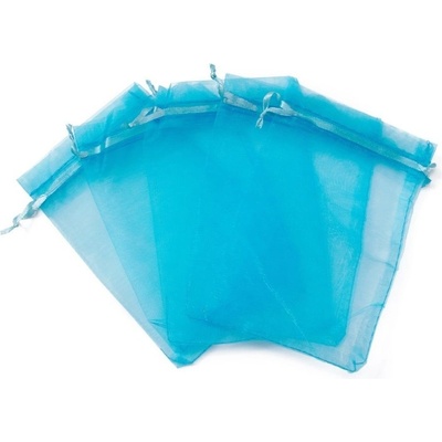 Dárkový pytlíček Organza 15x10cm - 1ks Tyrkysová