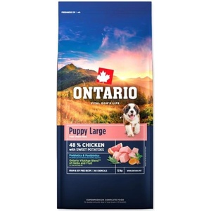 ONTARIO Храна Ontario Puppy & Junior Large Chicken & Sweet Potatoes 12kg (214-13126)