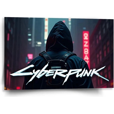Sablio Obraz Cyberpunk 2077 Výhľad na mesto - 60x40 cm