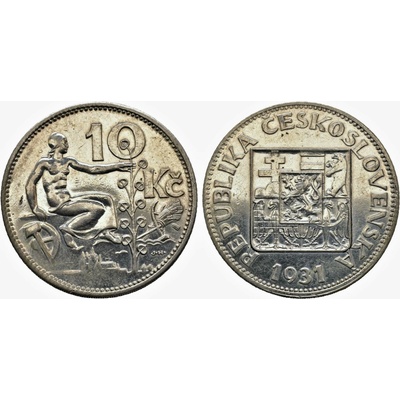 Československo - 10 korun 1931 *AG* (Czechoslovakia - 10 korun 1932)