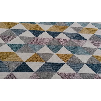 poťahová látka LUSA triangl horčicová šírka 140 cm
