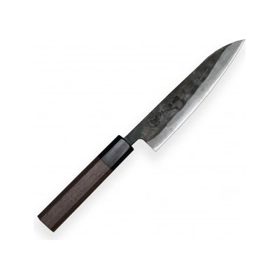 KIYA nôž Petit Suminagashi Kurouchi Damascus 11 layers 14 cm