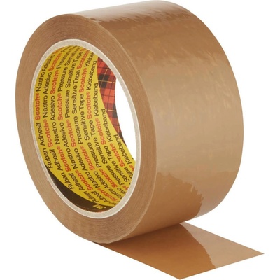 3M™ Scotch balicí páska 371 pro rychlé, pevné a spolehlivé lepení, 50 mm × 66 m, hnědá – Hledejceny.cz