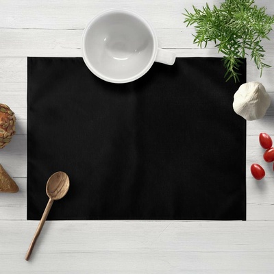 Biante Sametové prostírání Velvet Premium SVP-041 Černé 30x40 cm