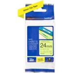 BROTHER ТИП TZ - 24 mm BLACK ON FLURO YELLOW TAPE - P№TZEC51 (P№TZEC51)