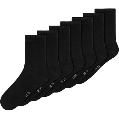 Чорапи Name it Solid socks 7 pairs - Black (Black)