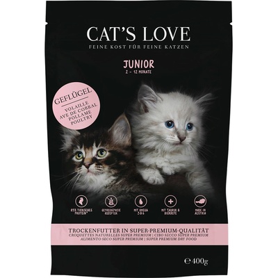 Cat´s Love Junior hydinové 0,4 kg