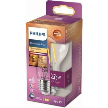 Philips Lighting 871951432375900 LED EEK2021 D A G E27 tvar žárovky 3.5 W = 40 W teplá bílá