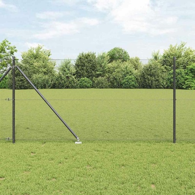 vidaXL Svařované drátěné ploty s hroty 100 x 1 m Ocel potažená PVC