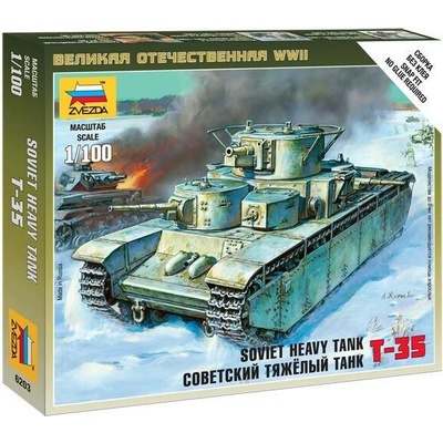 Zvezda T 35 Soviet Heavy Tank 1:100