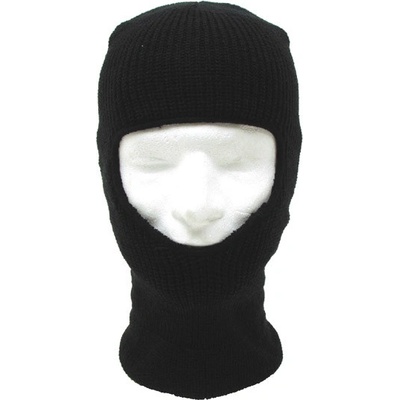 Kukla MFH pletená Balaclava 1 otvor čierna