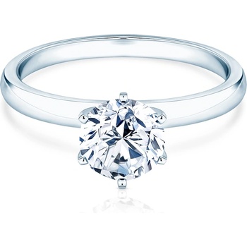SAVICKI Годежен пръстен savicki: бяло злато, лабораторен диамант