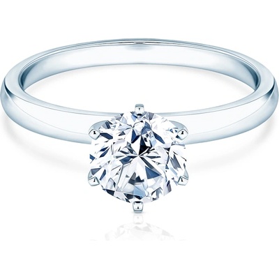 SAVICKI Годежен пръстен savicki: бяло злато, лабораторен диамант