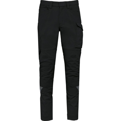 Kariban kalhoty WK 746 do pasu pracovní strečové unisex black