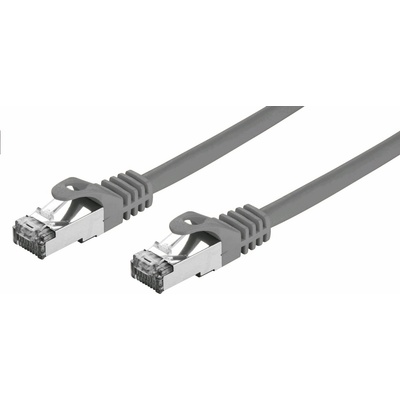 C-TECH CB-PP7-10 patch, Cat7, S/FTP, 10m, šedý
