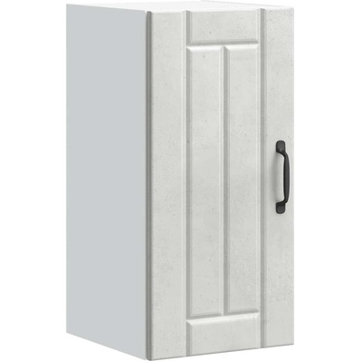 vidaXL Кухненски стенен шкаф Lucca, бетонно сив, инженерно дърво (853781)