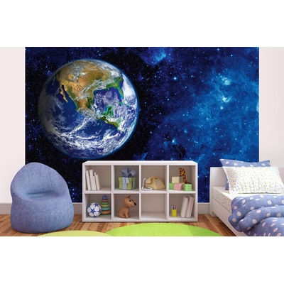 DIMEX ART Самозалепваща се флизелинова фототапета земята от космоса 375 x 250 см