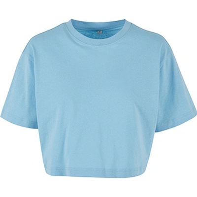 Build Your Brand Dámske krátke tričko BY264 Baltic Blue