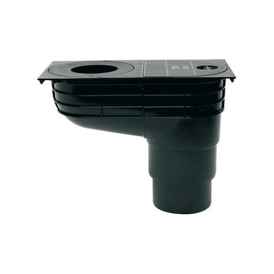 Enpro Lapač střešních splavenin přímý DN O 125 / 110 mm černý