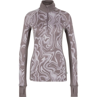 Stoic Дамско мериносово термобельо Stoic Women's Merino225 StensundSt. Half Zip Merino shirt - Dark Purple / Multi - размер XXL (916-5284-0116)