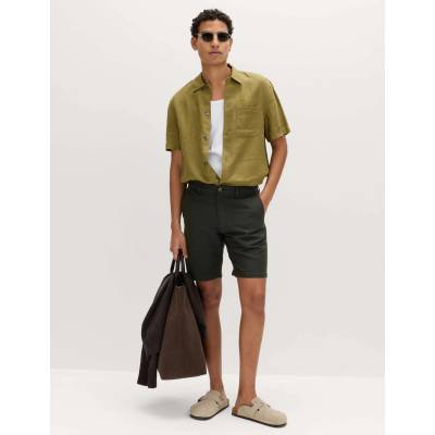 Marks & Spencer Чино шорти от лнена смес Marks & Spencer зелено Marks & Spencer | Zelen | МЪЖЕ | 32 MID