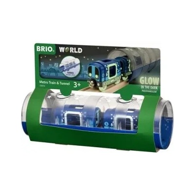 BRIO - Комплект от метро влакче и тунел (33970)